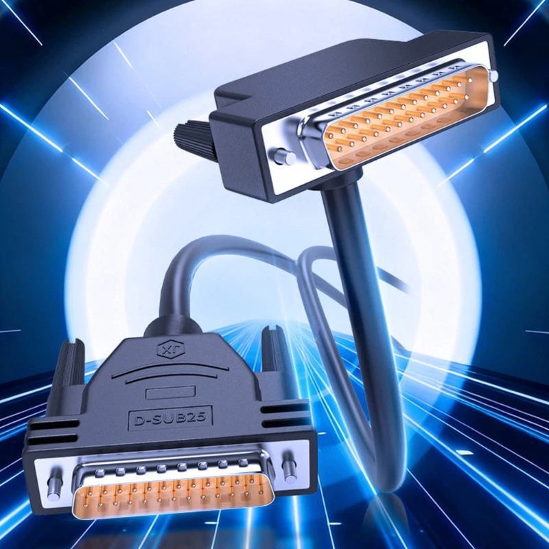 DB25 Male To Male Connector Cable With Gold Plated Pin For Printer Scanner And External Storage Devices F19E