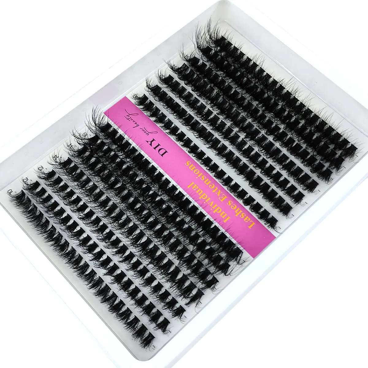 14 Rows 5D Fluffy Cluster Lashes 40D60D/80D/100D Thick Eyelash CC/D/DD Curl 10-18mm Mix Individual Lashes DIY Lash Extensions