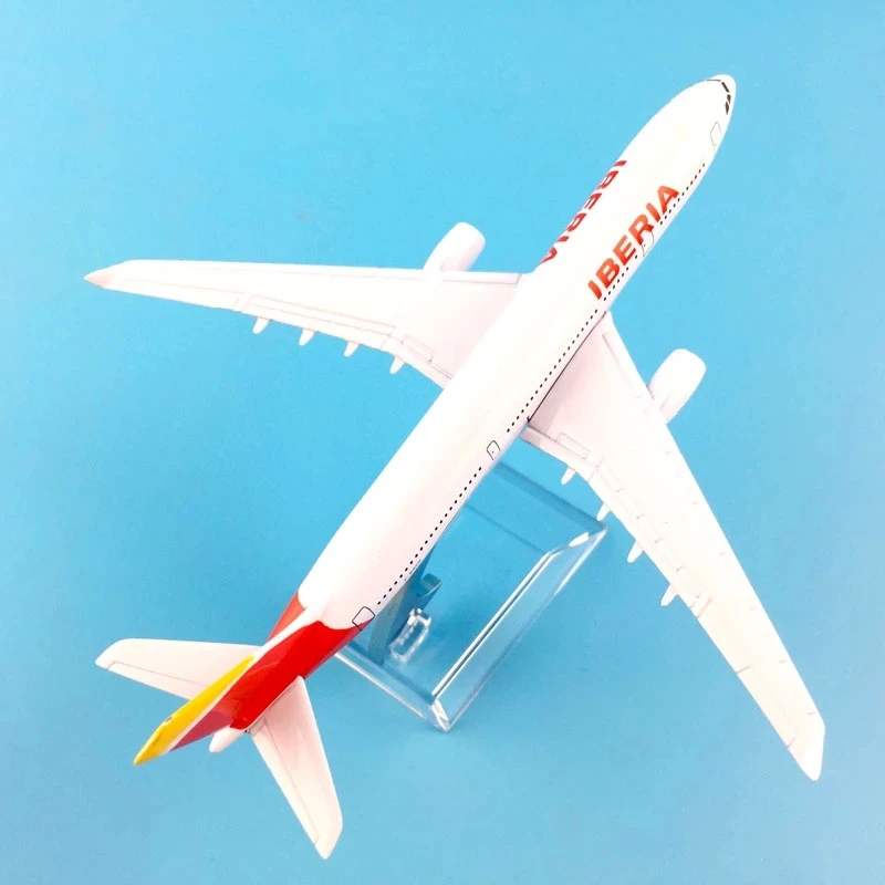 Modèle d'avion Boeing 737 en métal moulé sous pression, 16CM, Iberia Airlines, Espagne, jouets pour enfants, collection, exposition
