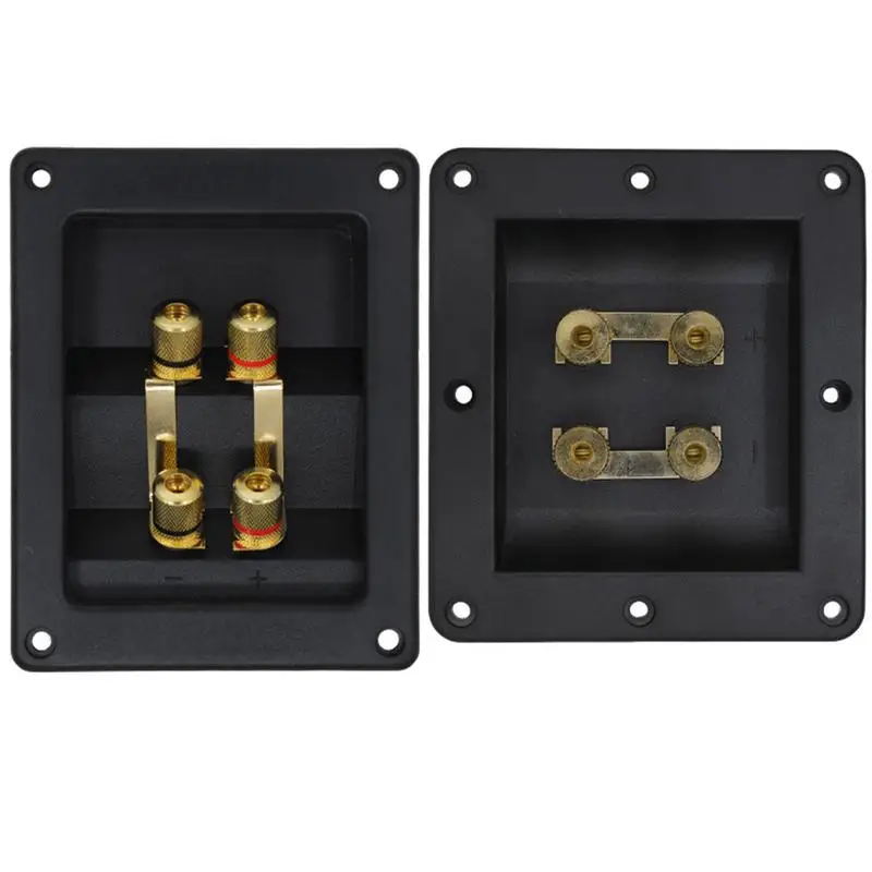 Speaker Cable Connector 2Pcs Copper Speaker Wiring Lugs Gold Speaker Wiring Lug Speaker Connector Binding Posts Terminal Cup - Image 2