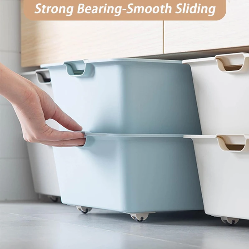 Adhesive Wheels, Small Self-Adhesive Caster Wheels Single Direction Tiny Wheels for Toy Car Storage Box Shoe Racks Trash Can DIY