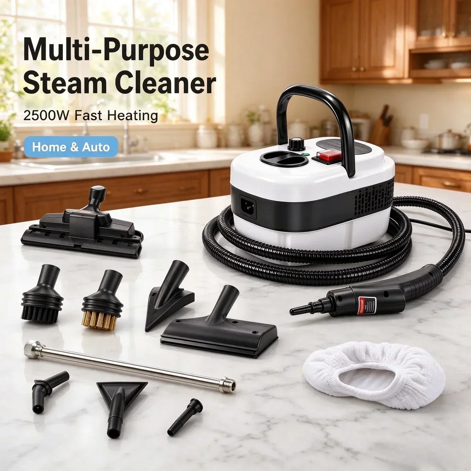 High‑Temperature High‑Pressure Steam Cleaner | Multi‑Nozzle Attachments for Multi‑Scene Deep Cleaning