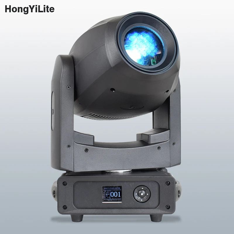 DJ Stage Light LED 200W Zoom Moving Head Gobo Projector 2 Prism Rotating DMX Spot Light For Night Club Dance Floor Wedding Bar
