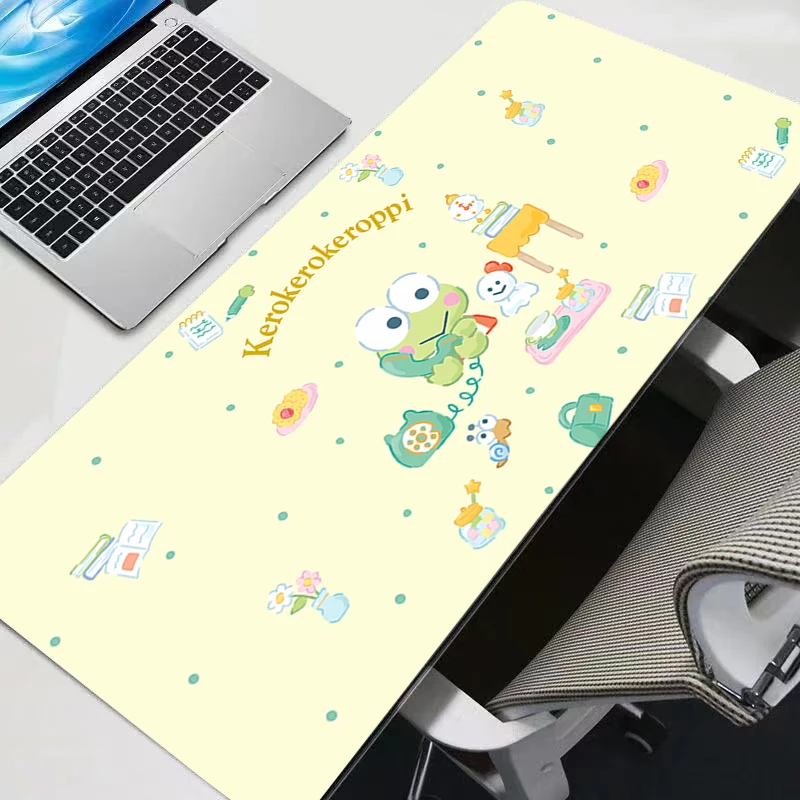 마우스 패드 Kero Kero Keroppi XXL 애니메이션 게임 액세서리 마우스패드 게이머 PC 컴플리트 컴퓨터 키보드 데스크 매트 Varmilo 테이블 패드