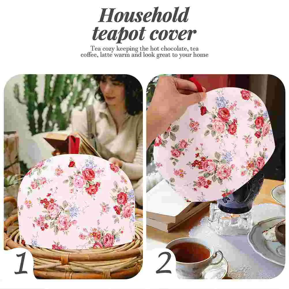 Printing Teapot Insulation Cover Decorate Kitchen Accessories Cotton Kettle Warmer For