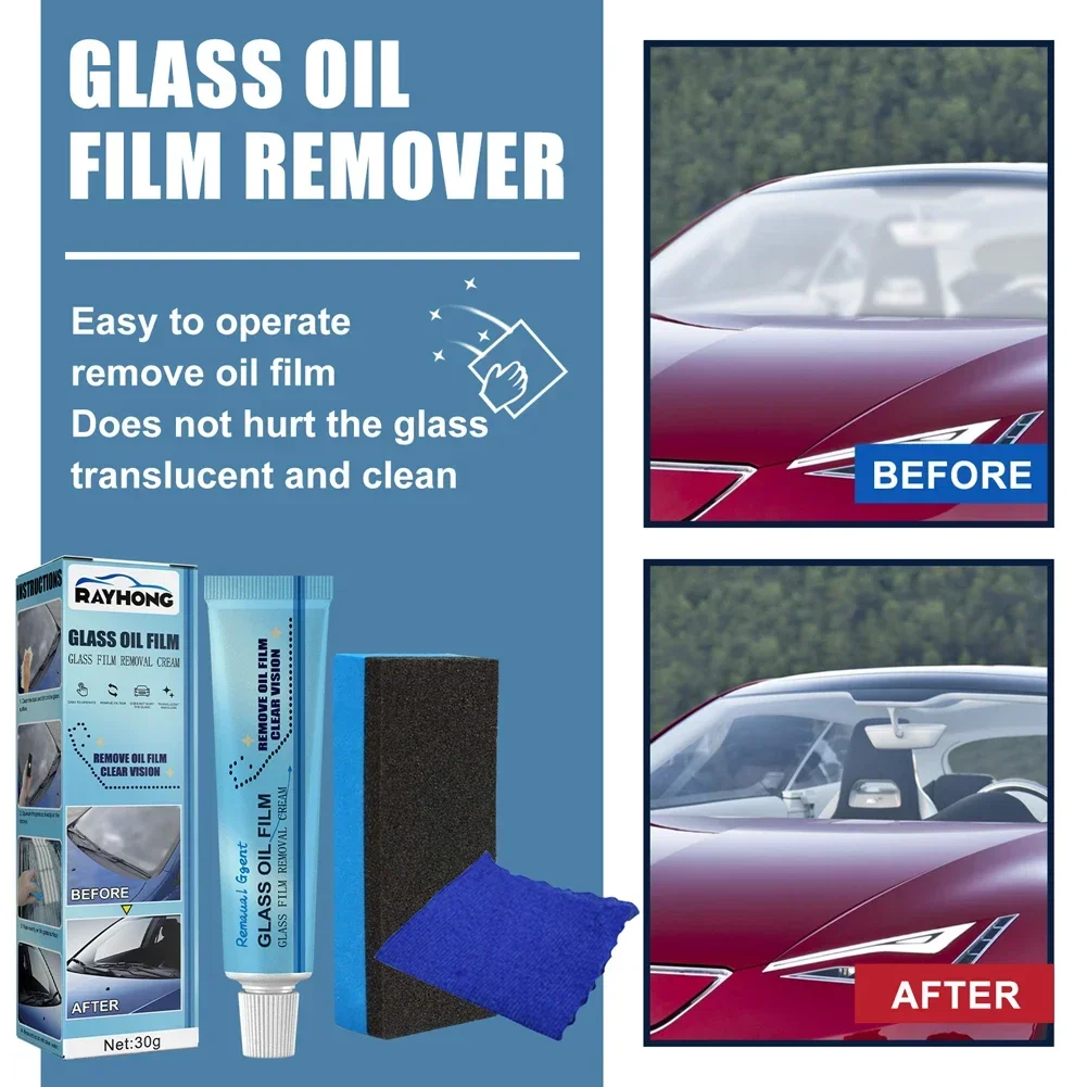 New Glass Oil Film Removal Paste Powerful Glass Cleaner Car Windshield High Quality Glass Cleaning for Bathroom Window Tools