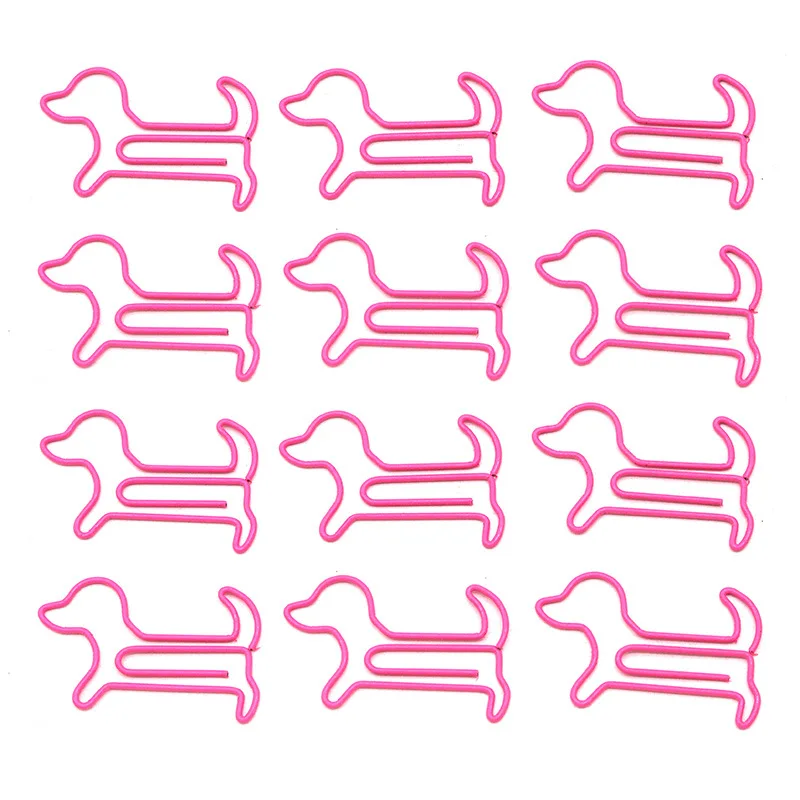 Puppy Paperclip Animal Shape Paper Clips Metal Iron Paper Clip Office Document Classification Pin Cute Bookmark For Planner