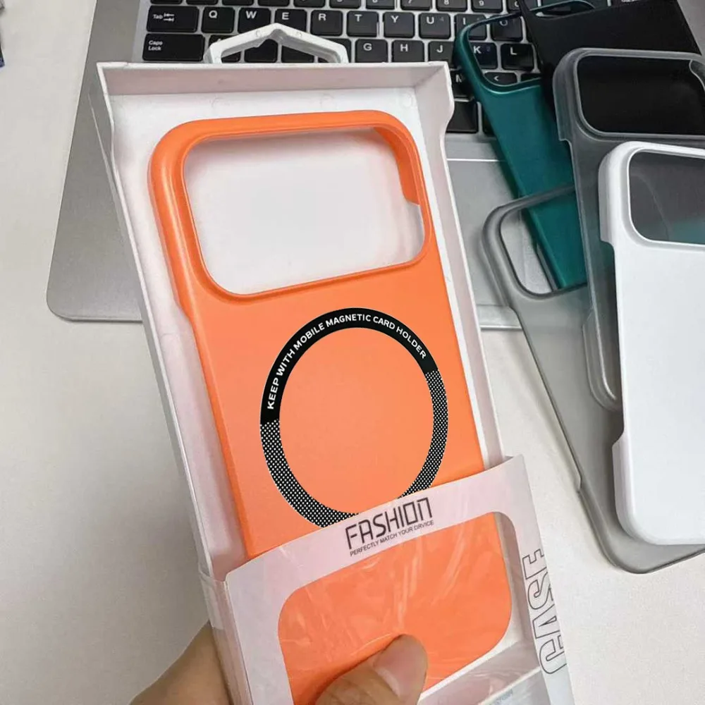 Custodia semiavvolta smerigliata magnetica per PC rigida ultra sottile per IPhone 17 Pro Max Air 16 15 14 13 12 Plus Custodia protettiva opaca per PC Funda