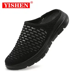 YISHEN Slippers Women Lace Mesh Sandals Women's Shoes Zapatillas De Mujer Lightweight Wedges Slippers Slides Ladies Footwear