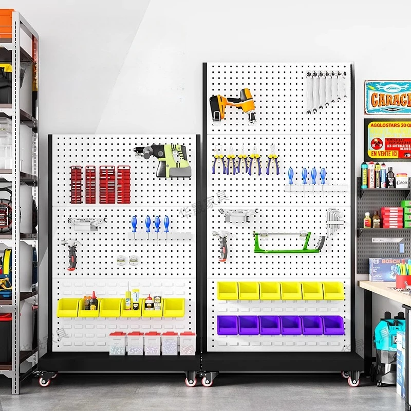 

Hardware Tool Rack Storage Shelf Material Rack Organizing Rack Display Rack Workshop Repair Tool Hanging Board Hooks Office FYTR