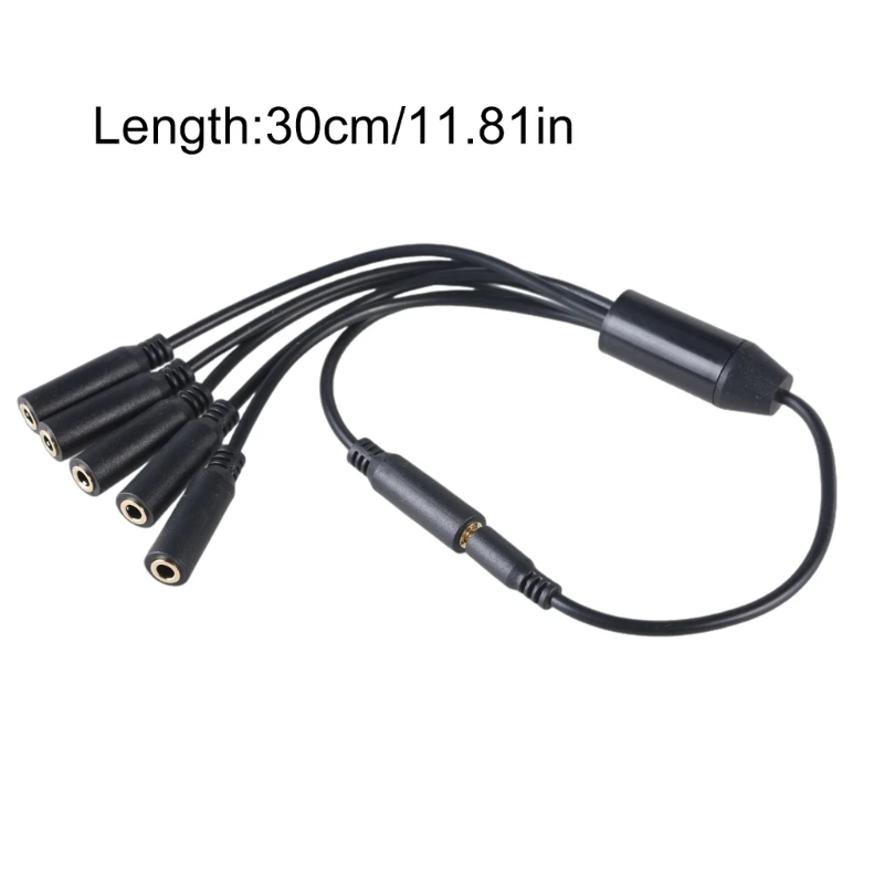 3.5mm AUX Cable 1 to 3/4/5/6 Extension Line 4-Section 3.5mm Male to Multiple 3.5mm Female Stereo Splitter Cord Wire