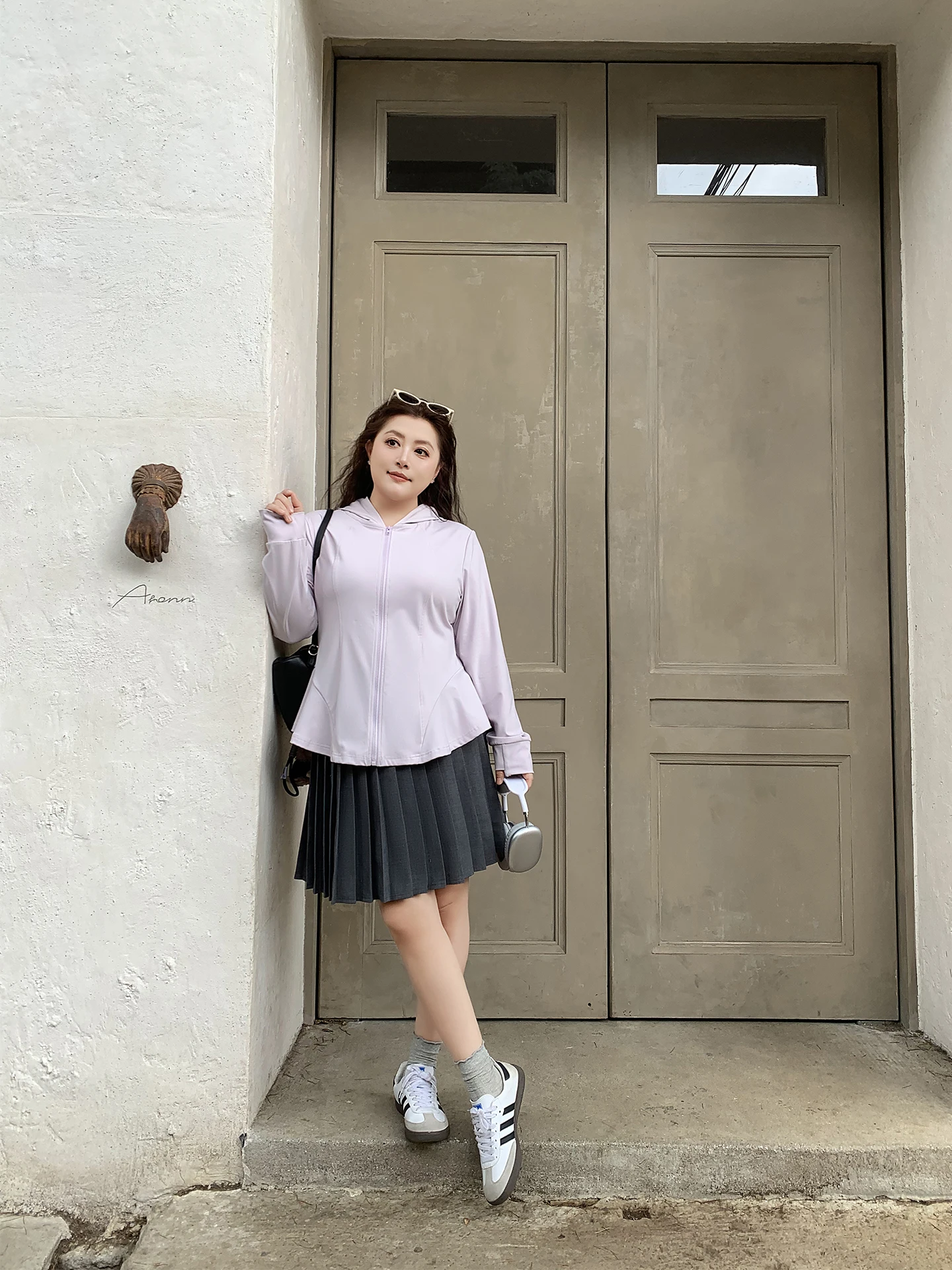 

High Waist Pleated Skirt Spring New Casual A-Line Slimming School Style plus Size Women's Skirts DMRORO Commute Style