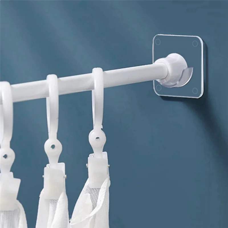 ABSE-Nail-Free Pole Bracket Shower Holders Retainers Mounts Durable Racks Home