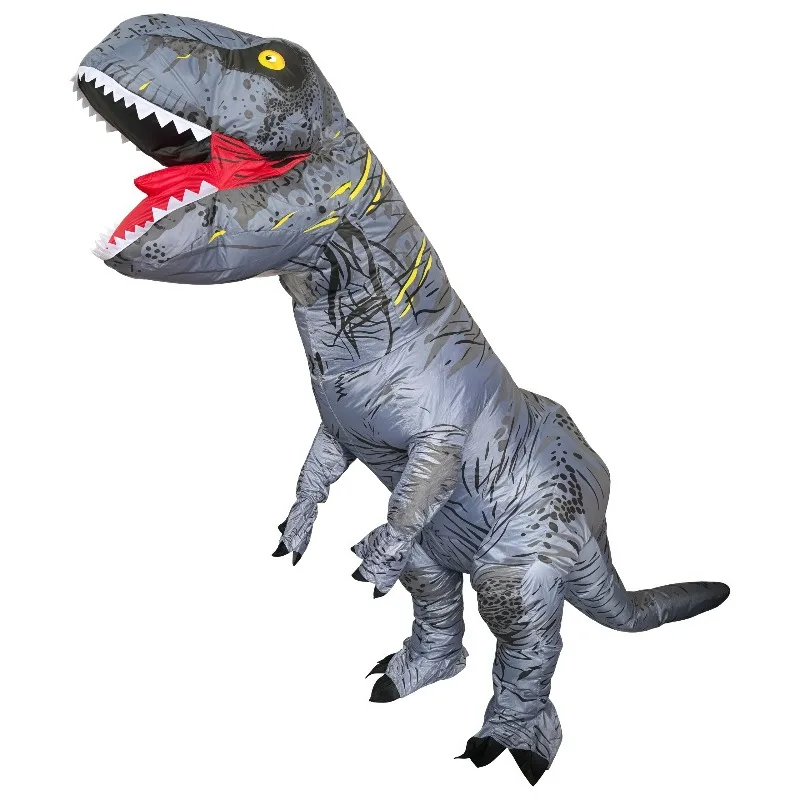 

Надувной костюм динозавра на Хэллоуин для взрослых, косплей, костюм тираннозавра, вечерние, новинка, наряд, праздничный подарок, реквизит