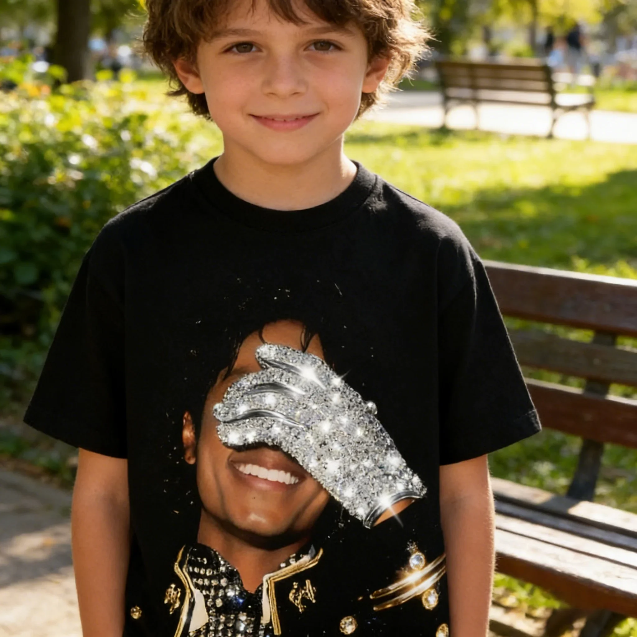 MJ Michael Jackson Printed T Shirt Multiple Sizes Digital Printing Hip Hop Theme 100% Cotton Summer Wear Fan Gift