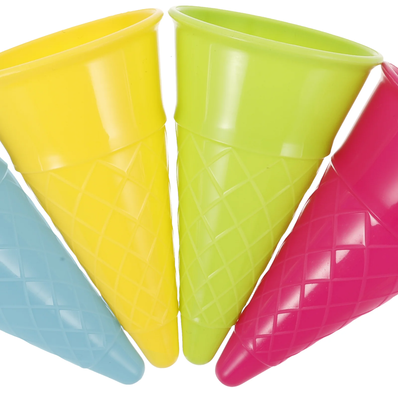 5pcs Kids Beach Toys Children Seaside Sand Ice Cream Cones and Scoop Outdoor Toys (Random Color) Ice Cream Cone Scoop Sets