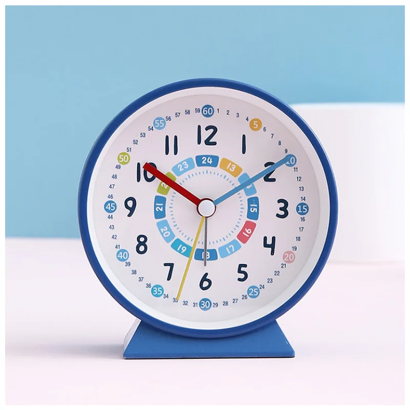 

5YEarly Education Alarm Clock Elementary School Student Learning Clock Recognition Desk Bedside Mute Camino Wake up Alarm