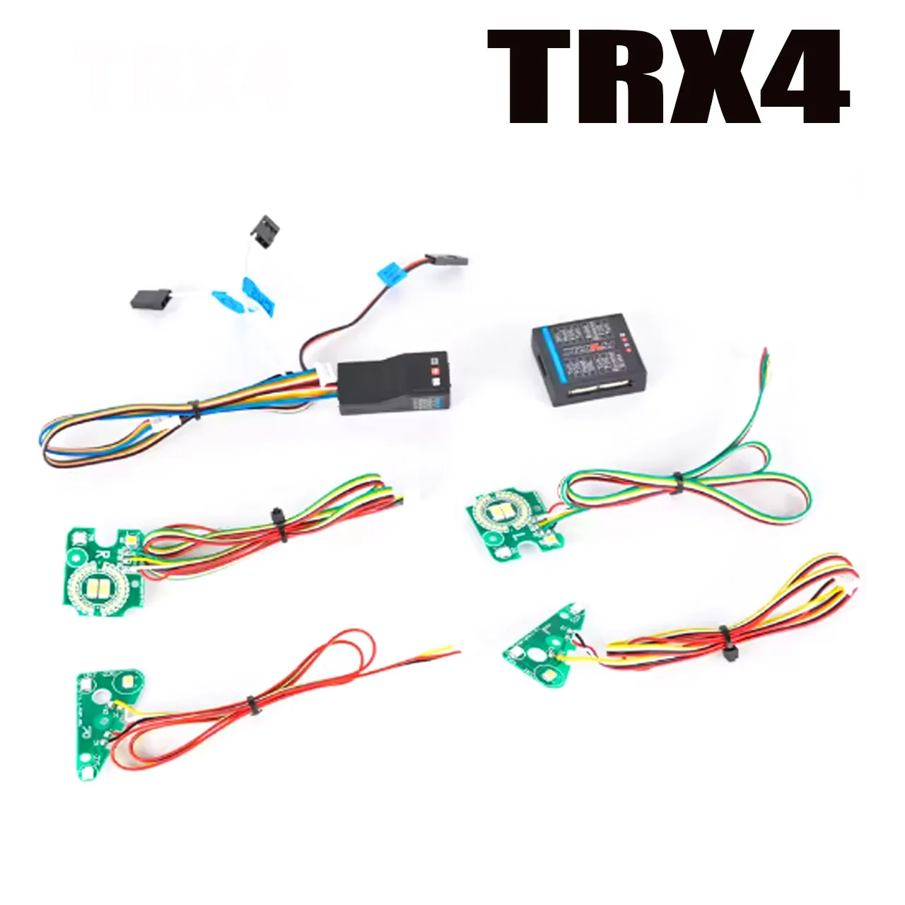 TRX4 RC Car Front Rear LED Lights Lamp Group brake light/Turn signal/ fog light for 1/10 RC Crawler Traxxas TRX-4 Defender