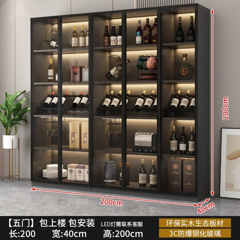 Colorful Glasses Bar Products Luxury Modern Showcase Stopper Bar Counter Stand Vitrinas Expositor Wine Cabinet Furniture