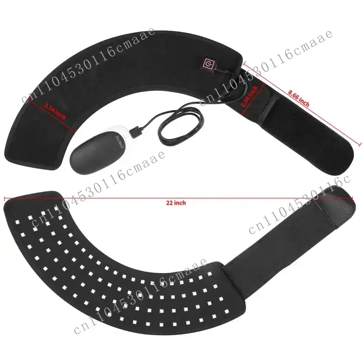 Waterproof LED light strip for horseshoe hooves, wavelength 660nm/850nm, with 15-minute timer, including battery, 80 LED lights