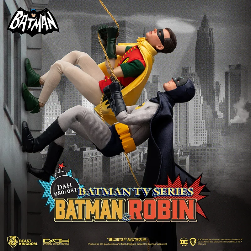 In Stock Beast Kingdom Batman 1966 Robin Joint Mobile Troops Crowd Play Collectibles Action Figure Model Toys Gifts