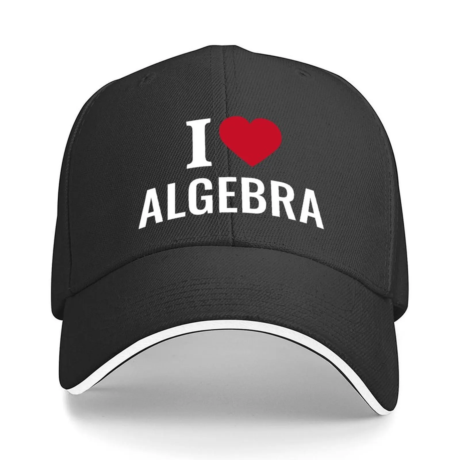

I Love Algebra Baseball Cap Beach hard hat Military Cap Man Snap Back Hat Mens Tennis Women's