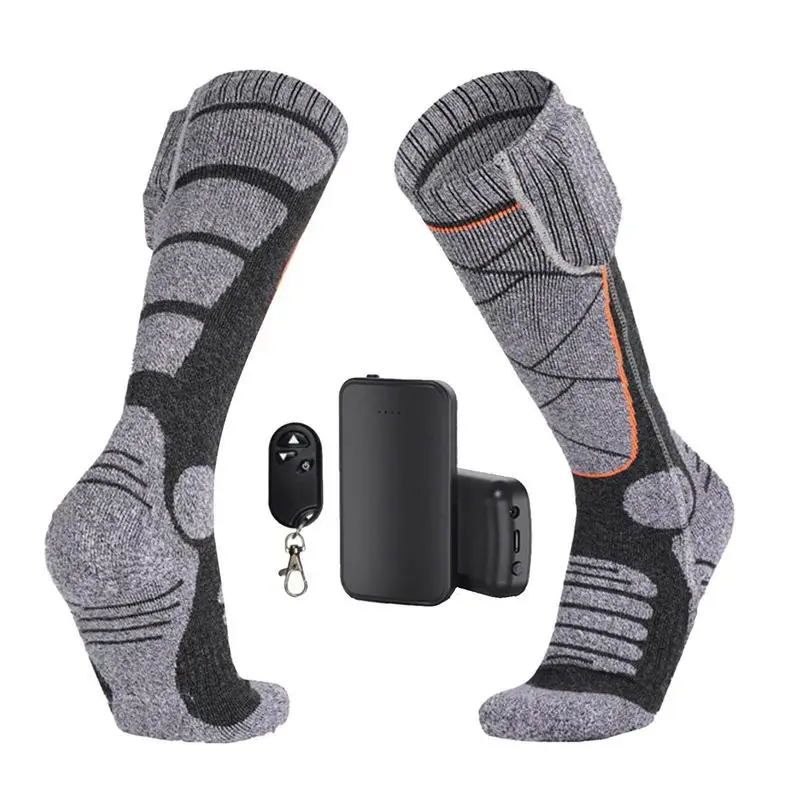 

Electric Heated Socks With 3 Adjustable Heating Settings 3.7V 4000mAh Rechargeable Battery Electric Free Size Heated Socks