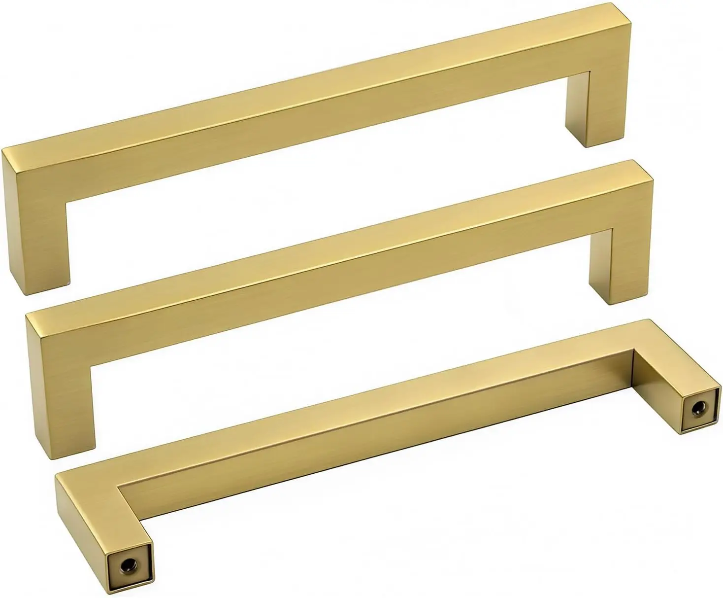 5 Inch Hole Center Brushed Brass Bar Cabinet Drawer Pull Handles Bulk Pack Of 50 Decorative Furniture Hardware For Cupboard Dresser Storage Door Indoor Renovation Accessory