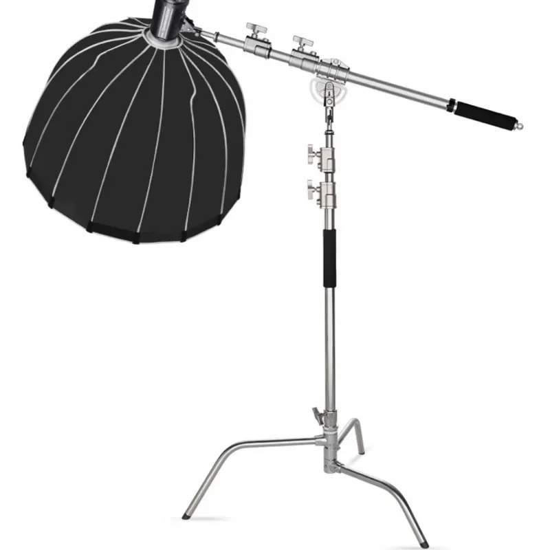 Bold crossbar flash top light holder Stainless steel crossbar oblique arm bracket Studio light flag board holder Light holder