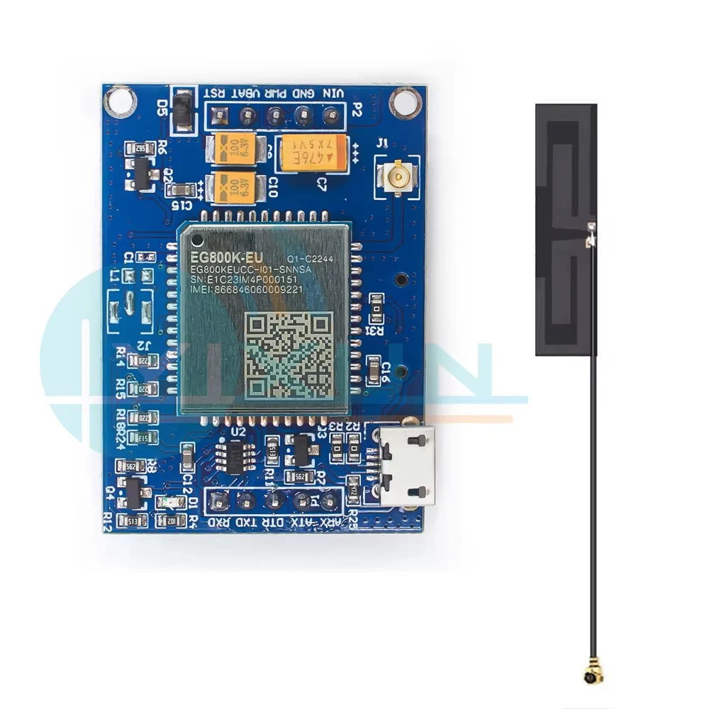EG800K-EU LTE Cat1bis Module Development Board Europe 10Mbps Single Antenna Wi-Fi Scan Audio Band B1 B3 B5 B7 B8 B20 B28