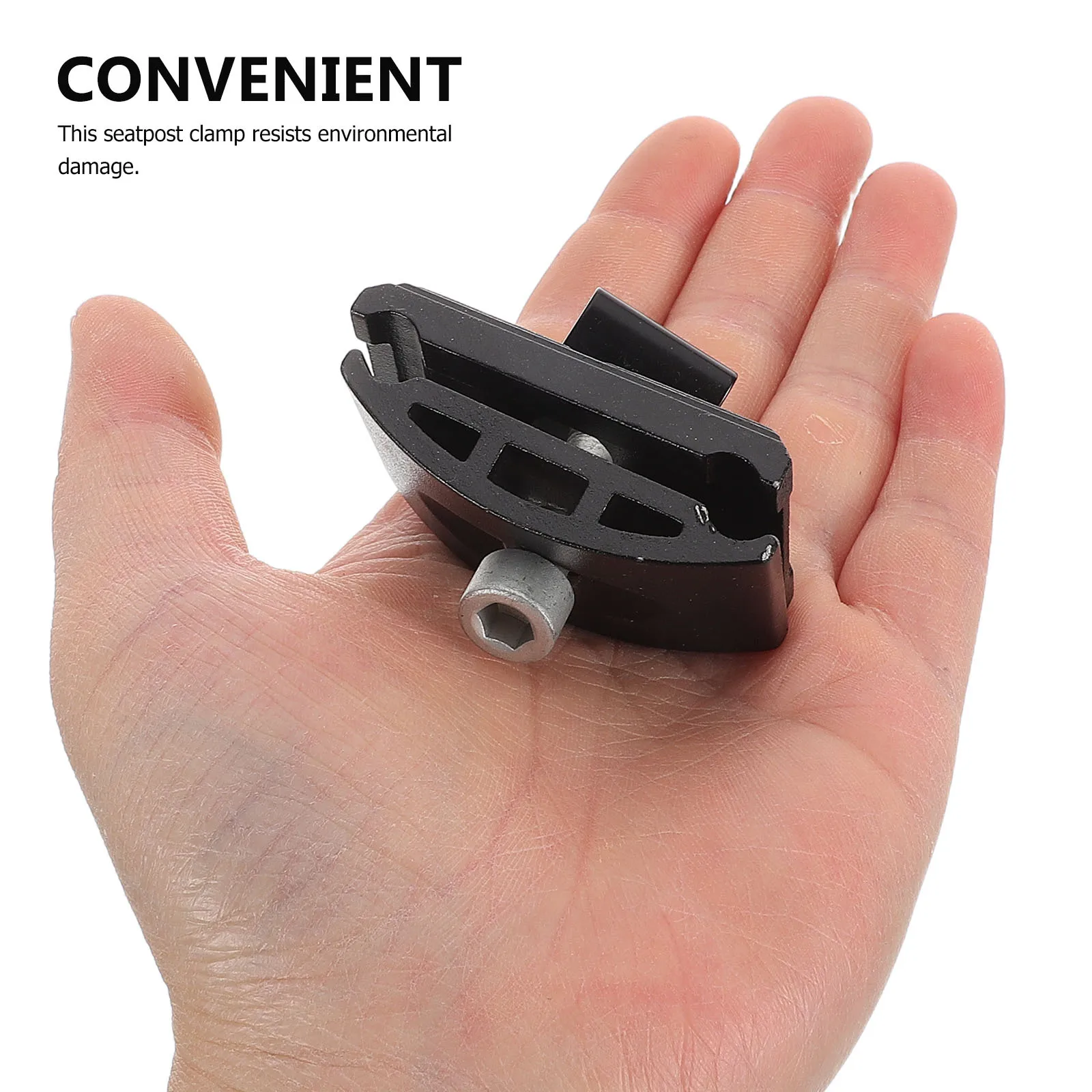 

Bike Seat Post Clamp Aluminum Alloy Quick Release Single Bolt Stable Saddle Clip Cycling Repair Seat Clamp for Road Bikes