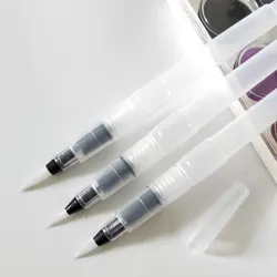 3pcs/lot Refillable Coloured Drawing Pen Painting Brush for Painter Students Calligraph Drawing Pen with Water Tank Penholder