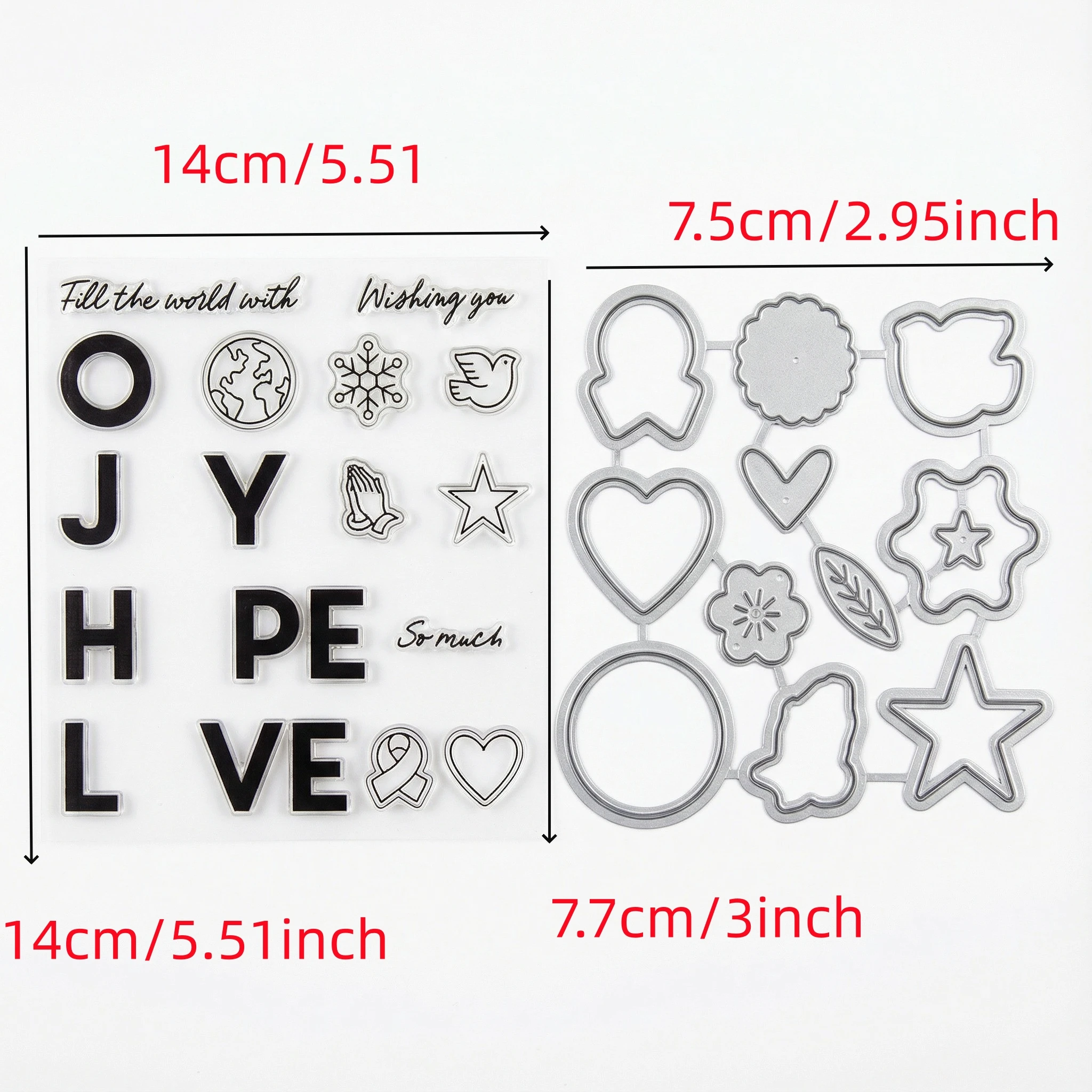 2025-2026 Weihnachten Metall Stanzformen und Stempel Schablonen für DIY Scrapbooking Fotoalbum gestanztes Prägepapier