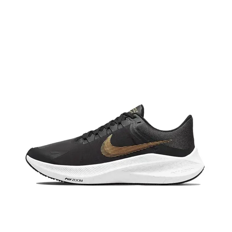 

Nike Zoom Winflo 8 Unisex Retro Comfort Cushioned Wear-resistant Comfortable Breathable Running Shoes White Black Brown