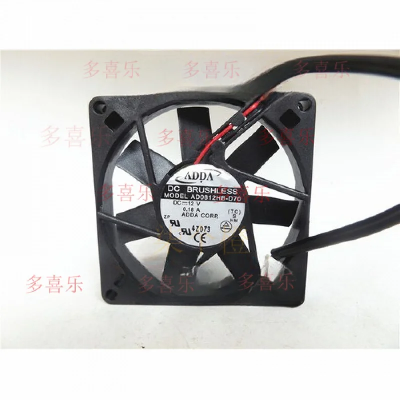 

EE 1pcs for ADDA AD0812HB-D70 80 * 80 * 15mm 12V 0.18A dual ball mute fan