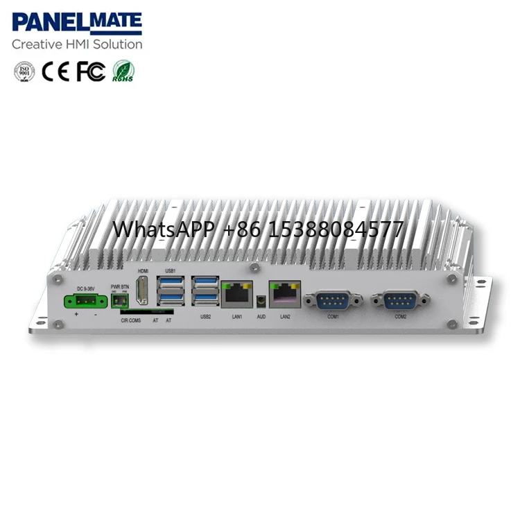 

Industrial Fanless Computer Rs485 Pc Din Rail Automation Controller 4G 128G EtherCAT 3855U Codesys Double Core Box PC