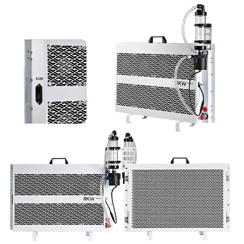 4.5KW 8KW 12KW Water Cooling Row Kit, Liquid Cooling Radiator Kit for Antminer S19 Hyd S19 XP Hyd Whatsminer M33S++ M53 M53S+,