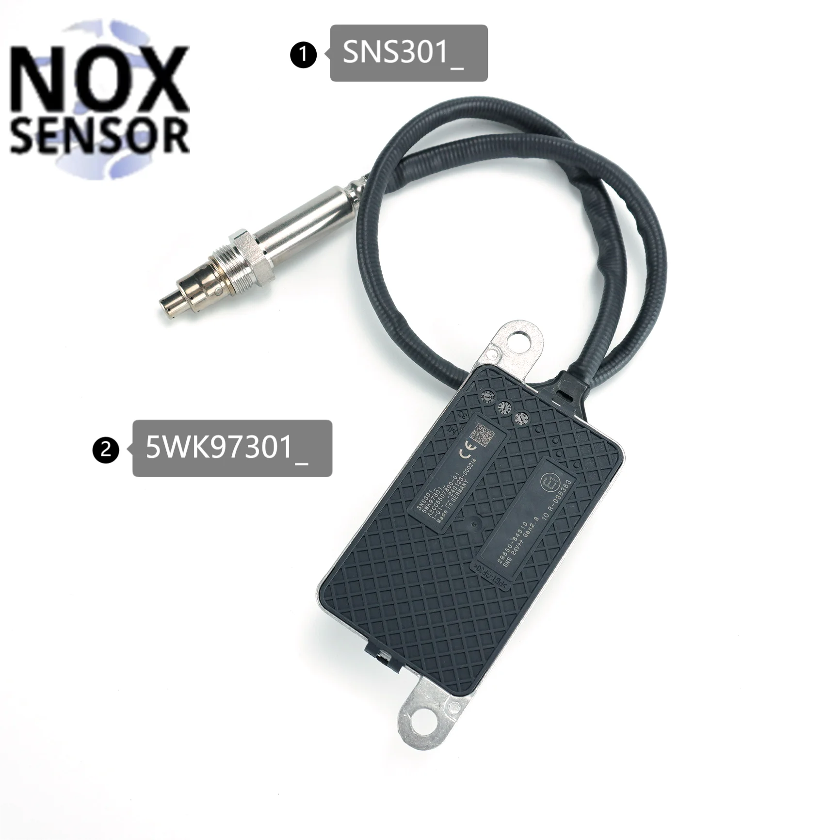 

5WK9 7301 29650-84310 Sensor de nitrogênio e oxigênio, Sensor NOx para caminhão Hyundai, 2965084310,