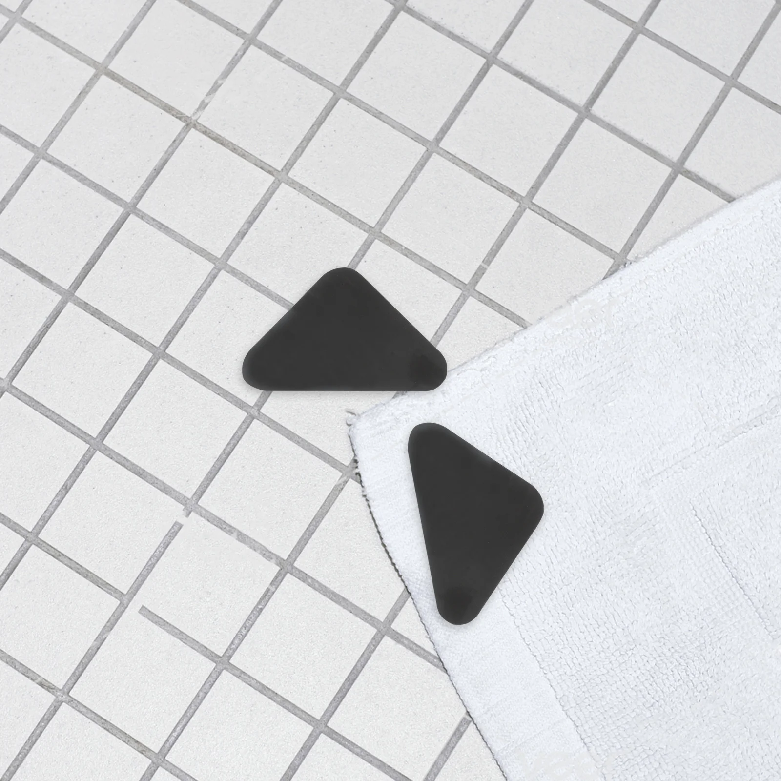 8Pcs Anti-Slip Fixing Stickers for Carpet Non-Slip Grip Rug Pad Floor Mat Protector Corner Stopper Reusable No Residue Easy