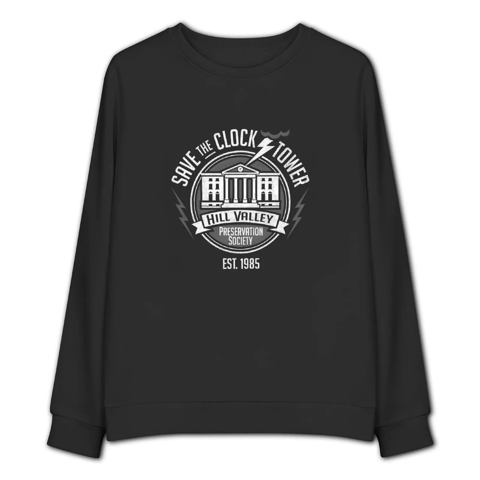 Save The Clock Tower Sweatshirt korean style clothes autumn clothes anime clothes men's sweatshirt