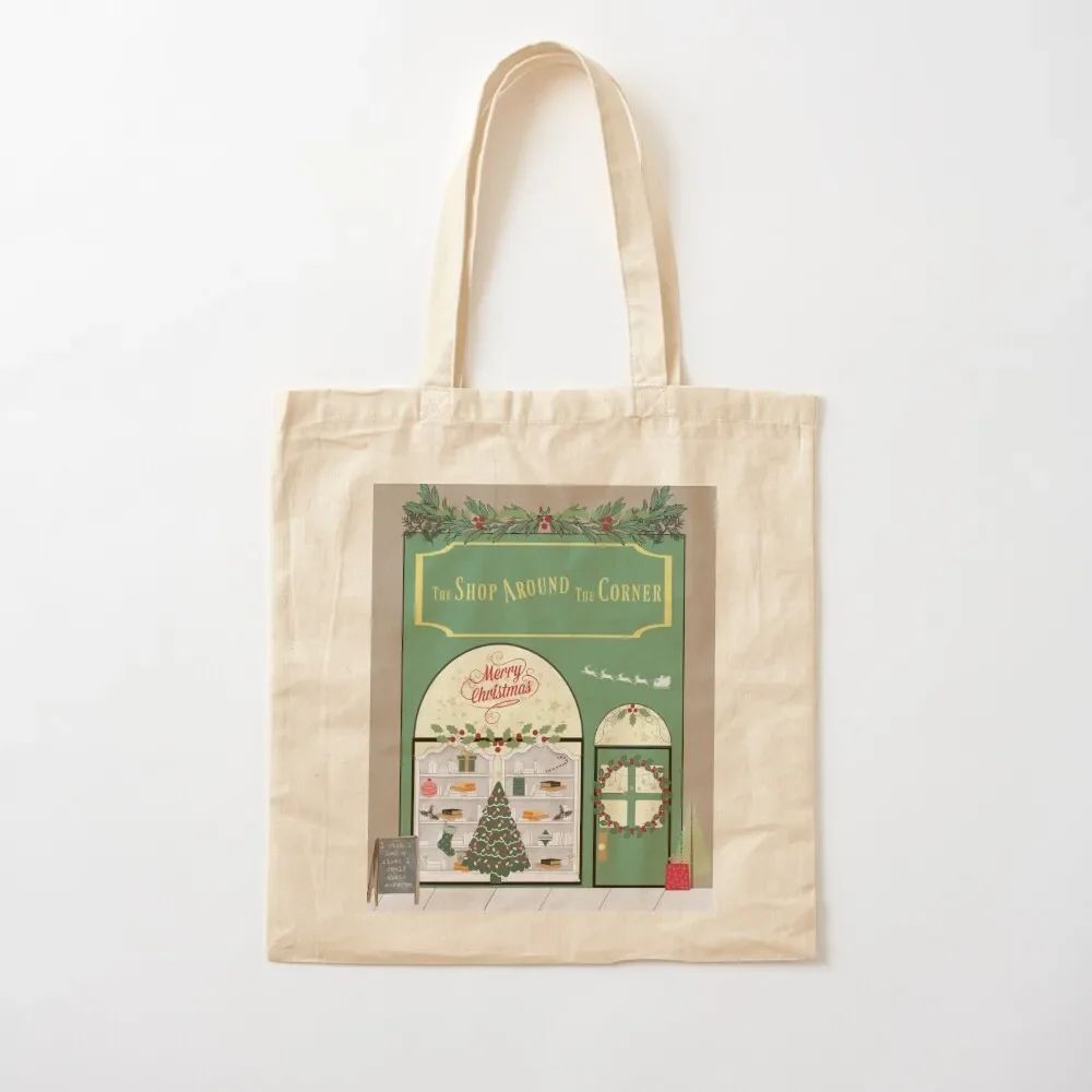 

The Shop Around The Corner - Christmas Tote Bag Women's tote bag shopping bag logo Canvas Tote