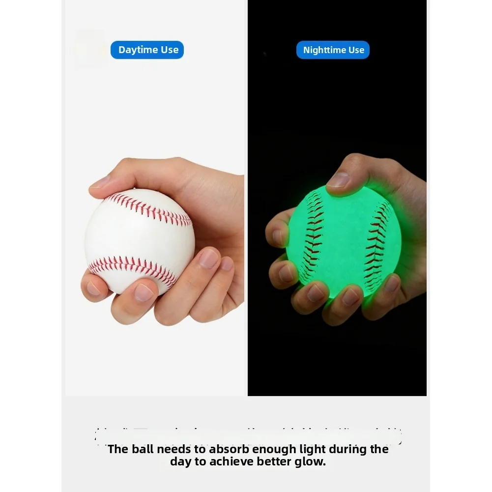 Night Baseball Light-up Baseball Night Training Reinforced Stitching For Night Play High Visibility Training Baseball For Night