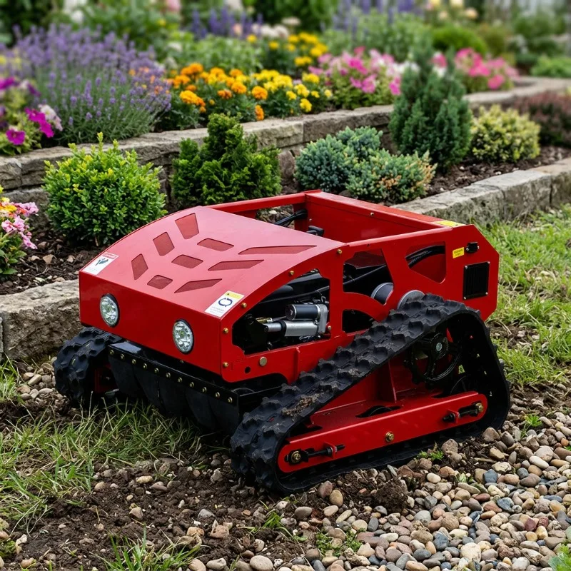 Orchard Lawn Mower HT850 Crawler Weeding Machine Turf Grass Cutting Equipment For Mountain Orchard Farm Garden Work