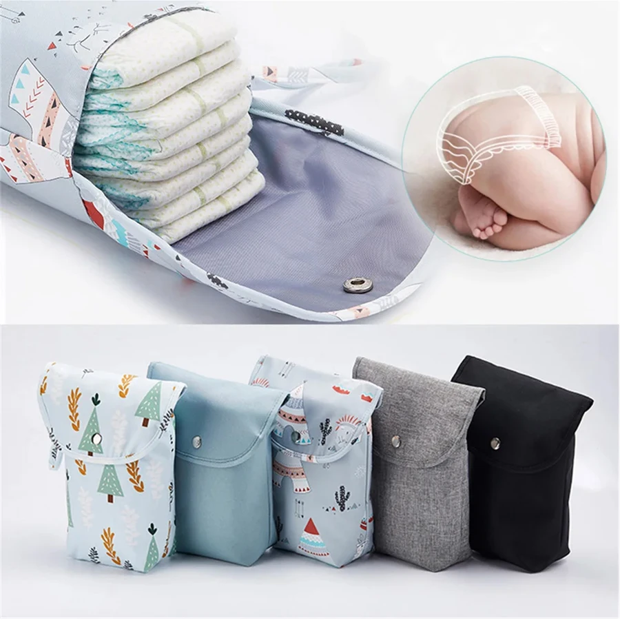 Baby Mini Diaper Bag Portable Organizer Nappy Bag Outdoor Travel Stroller Reusable Mummy Storage Diapers Handbag Baby Essentials