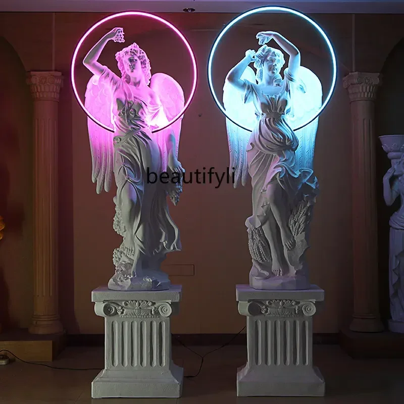 

zqDecoration Light Prop Decoration KTV Bar Hall Atrium Club Corridor Large Art Sculpture