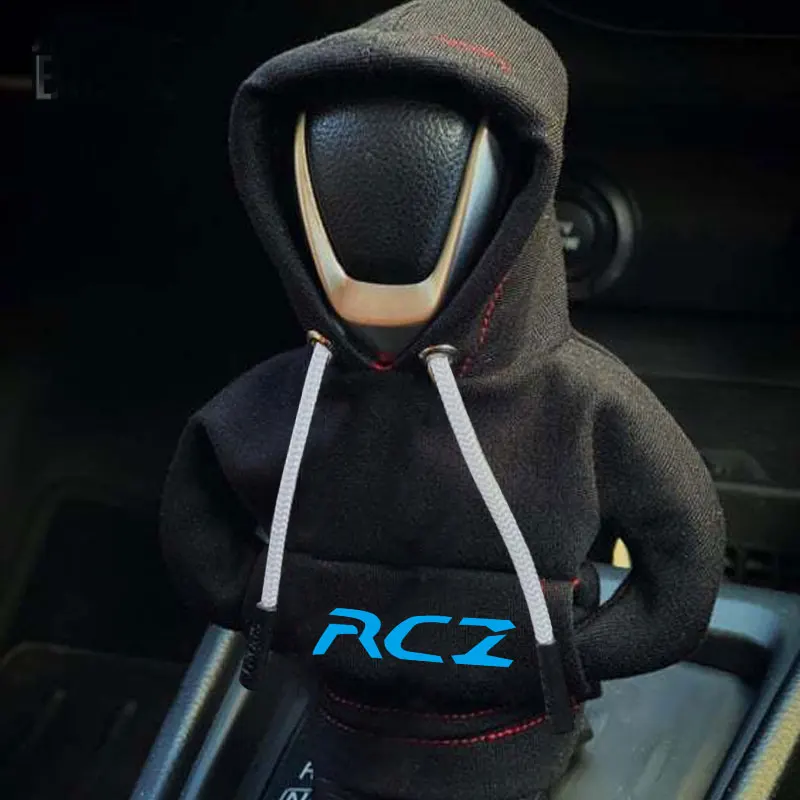 Hoodie Car Gear Shift Knob Cover Manual Handle Change Lever Cover For Peugeot RCZ 308 307 206 408 407 3008 Styling Accessories