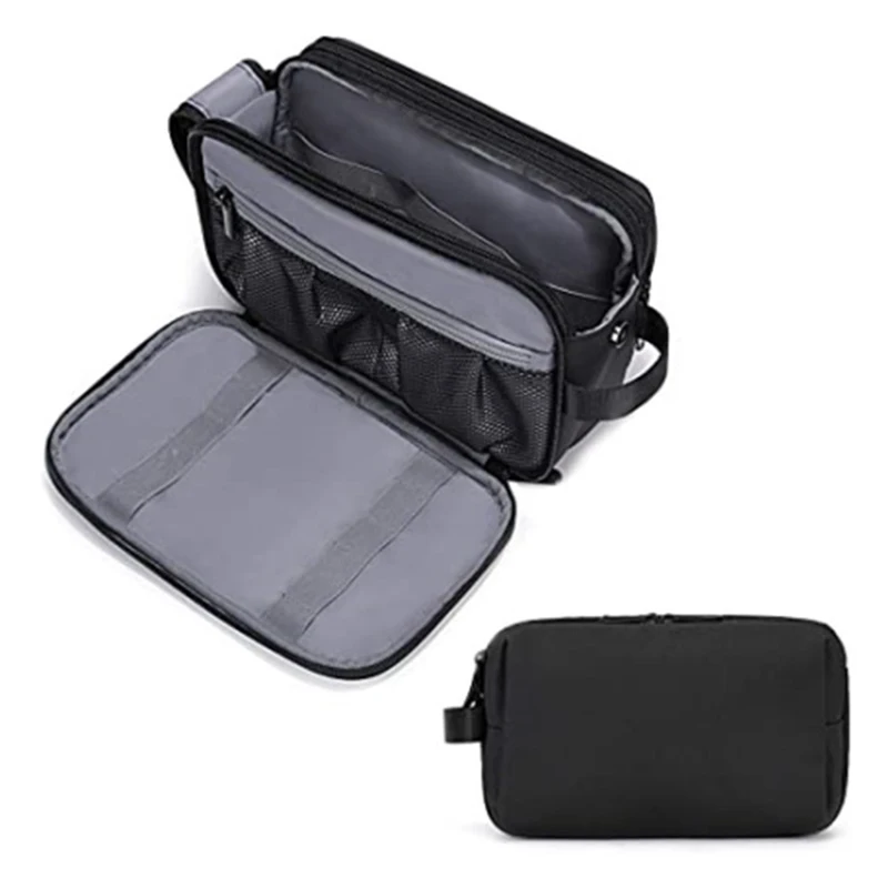 Durable Waterproof Electronic Organizer Bag Multi-Pocket Travel Case for Cables, Chargers, and Tech Accessories Casual Wash Bags