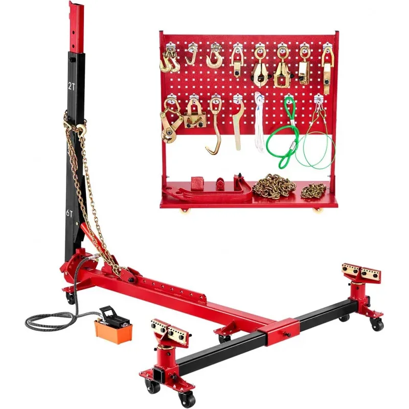 

Подходит для выпрямителя рамы кузова VEVOR, оборудование для ремонта кузова автомобиля натяжения 6 т с гидравлическим ножным насосом 6000 фунтов на квадратный дюйм и