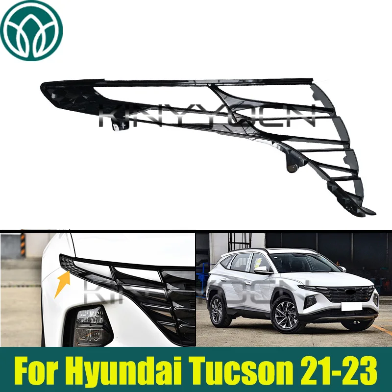

Car Front Bumper Headlight Headlamp Bezel Trim For Hyundai Tucson 2021 2022 2023 Headlight Frame Trim