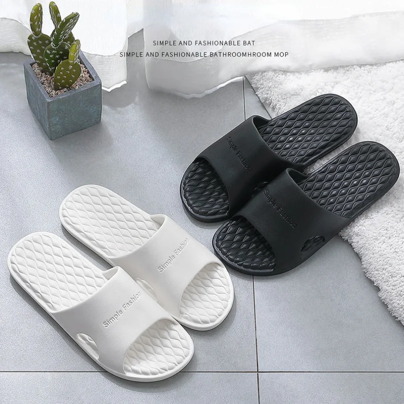 Plaid House Slippers Cloud Summer Soft Sandal Flip Flops Men Male Flat Platform Non Slip Sole Slides Home Shoe Casual Cool